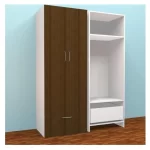 Elenza Wardrobe Double Door White BWP Plywood HR1010D1